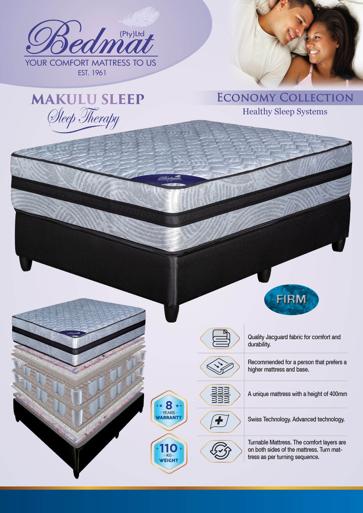 Makulu Sleep mattress and details